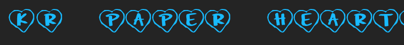 KR Paper Hearts font